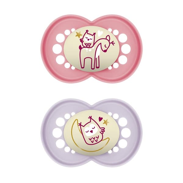 MAM Original Night pacifier double 16+ month girl