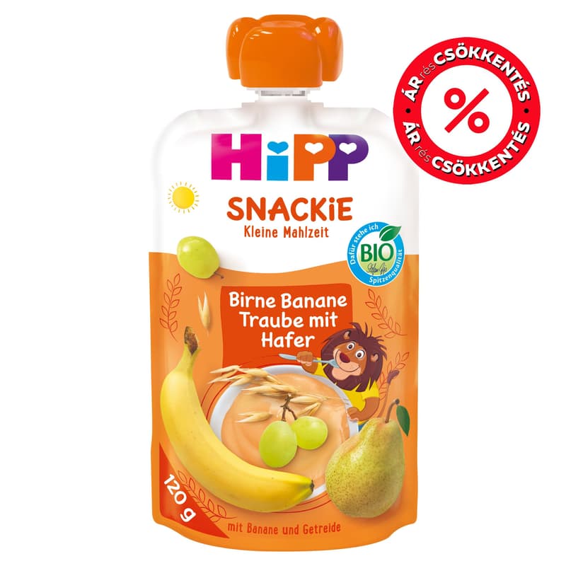 Hipp Bio Snackie pear-banana-grape with oats from 1 year old