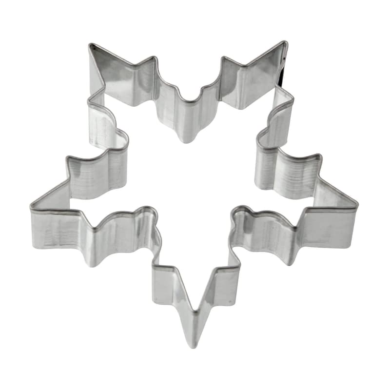 Cookie cutter SNOWFLAKE 71x75mm tin