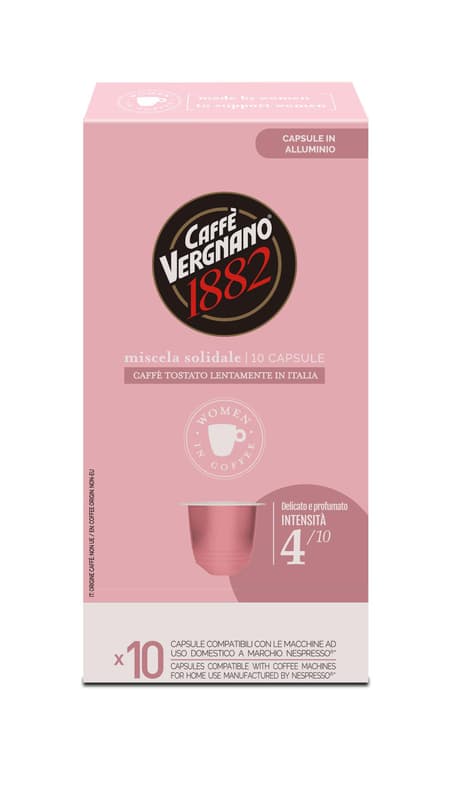 Caffé Vergnano Women in Coffee nespresso kompatibilis kávékapszula