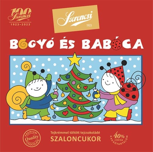 Szerencsi Bogyó & Babóca Christmas candies with milk cream