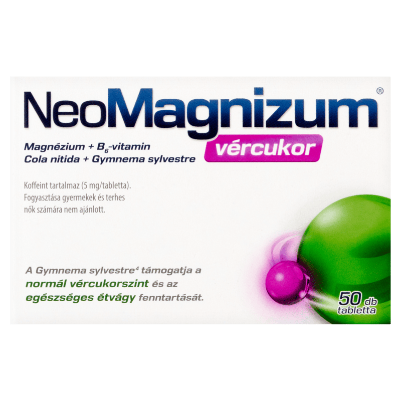 NeoMagnizum vércukor tabletta 50 db