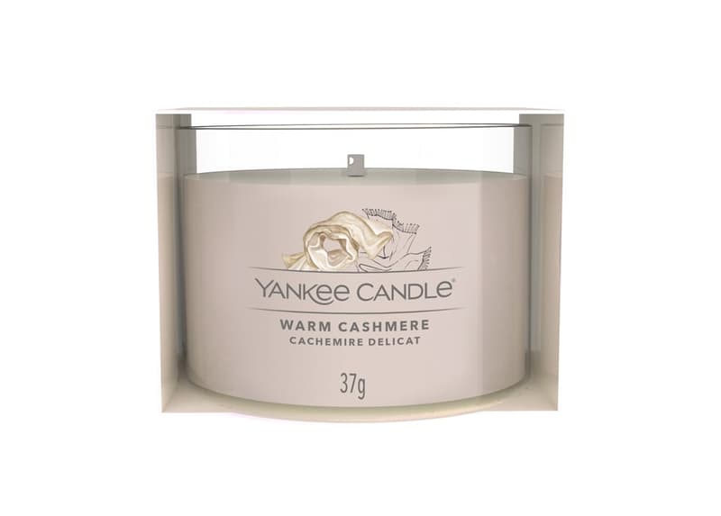 Yankee Candle gyertya- kis üvegben Meleg kasmír illatú