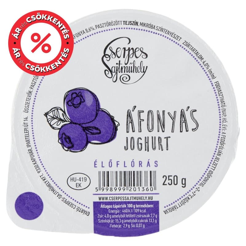Cserpes Blueberry Yoghurt