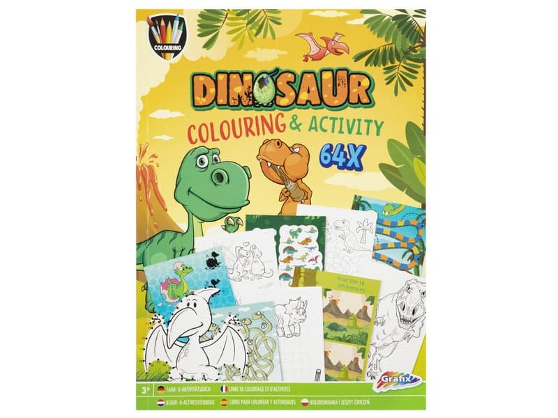 Grafix - Színező- és foglalkoztatókönyv A4 Dino