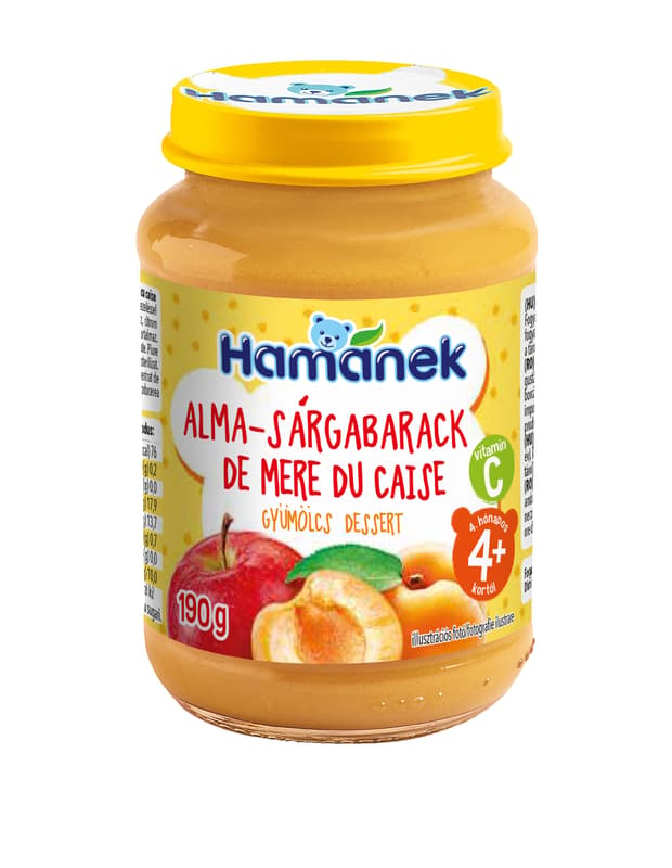 Hamánek dessert apple apricot from 4 months of age