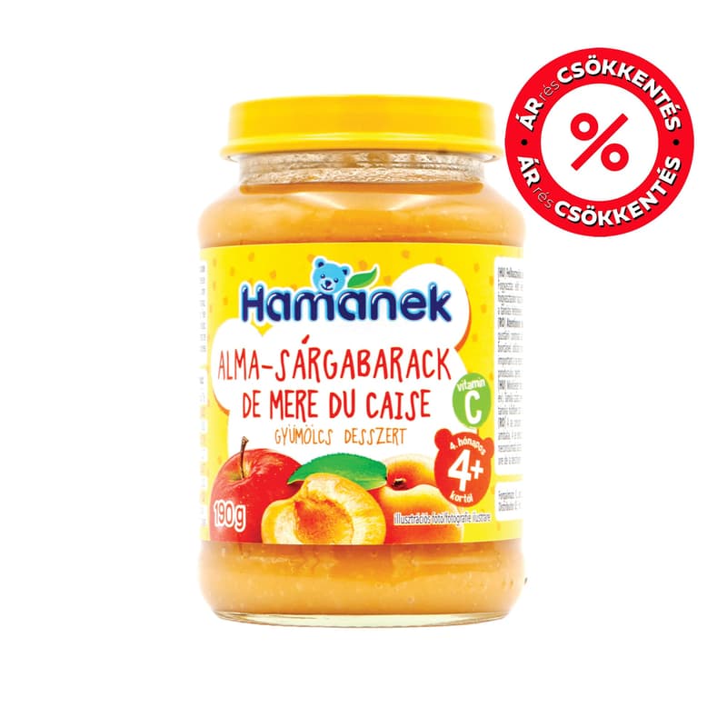 Hamánek dessert apple apricot from 4 months of age