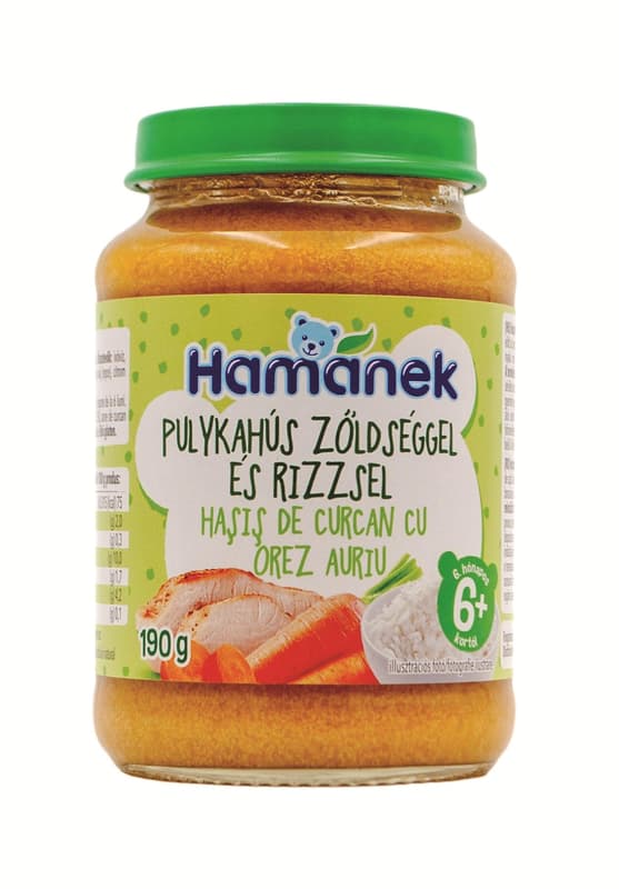 Hamánek menü pulykahús zöldséggel és rizzsel 4 hónapos kortól