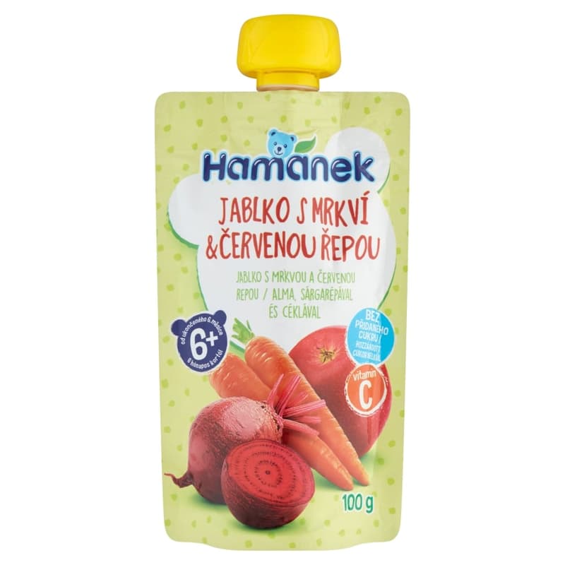 Hamánek dessert apple carrot beetroot sachet