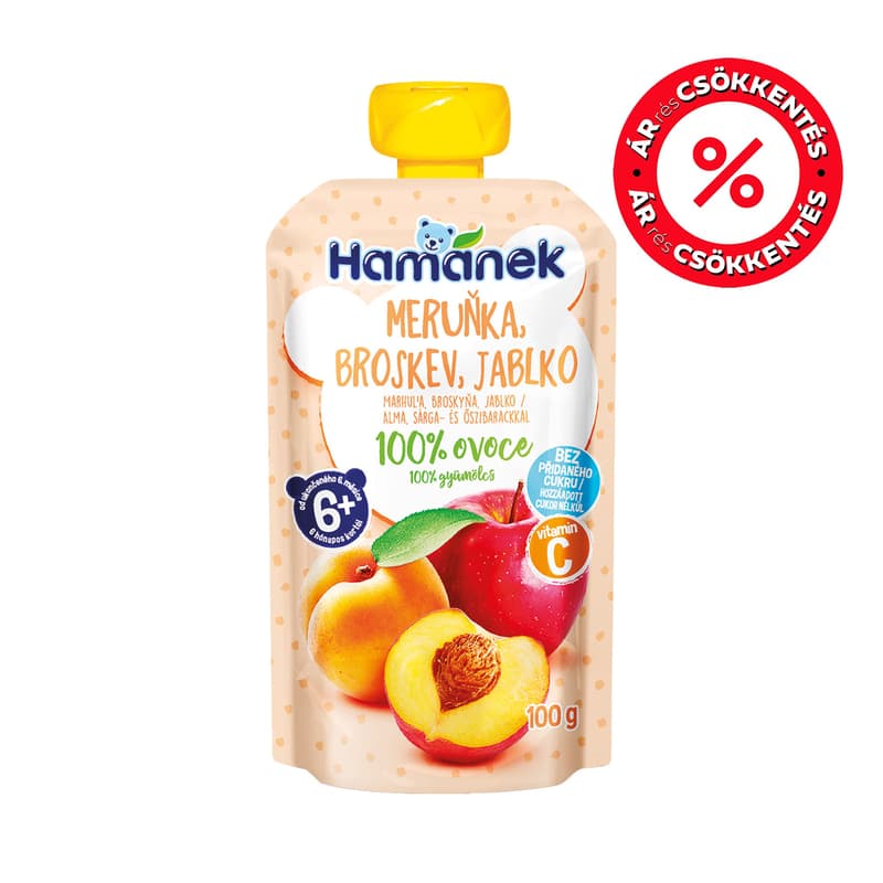 Hamánek dessert apple yellow and peach sachets
