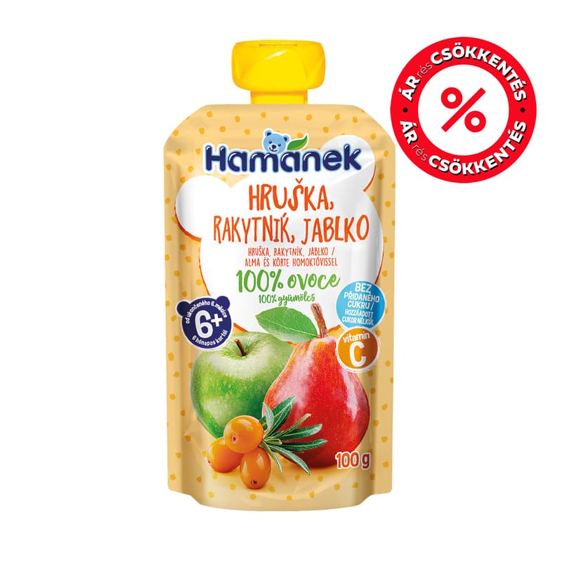 Hamánek dessert apple pear sea buckthorn sachet