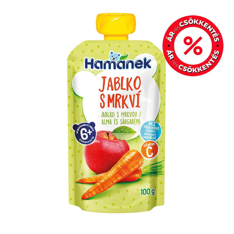 Hamánek dessert apple carrot sachet
