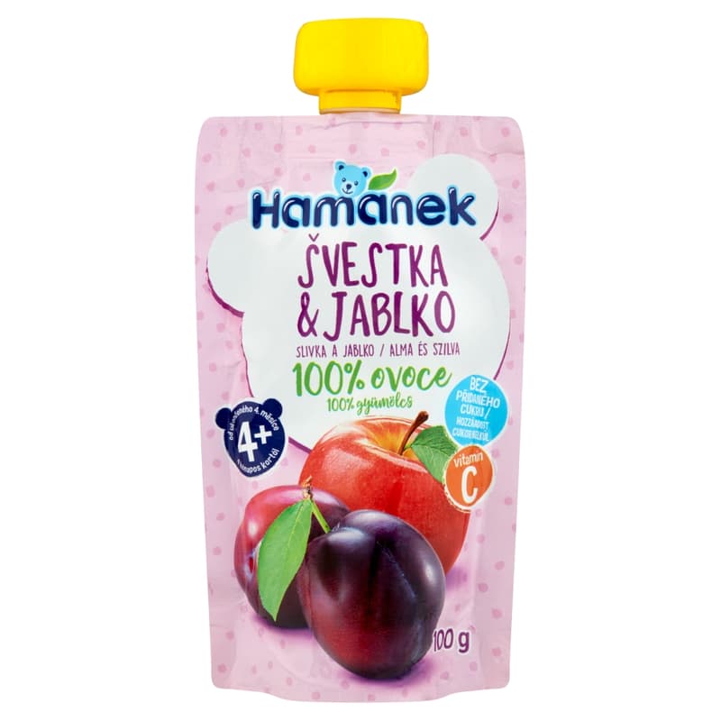 Hamánek desszert alma szilva tasakos 4 hónapos kortól