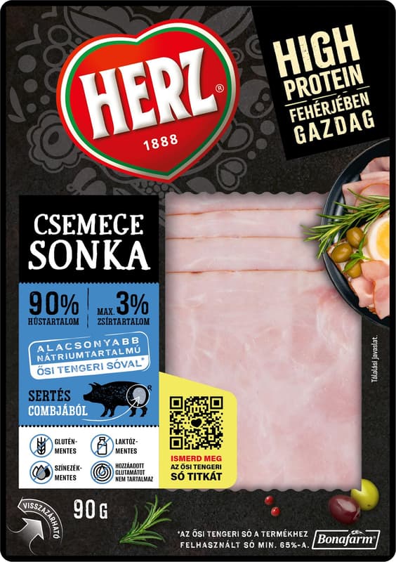 Herz ham slice 90g