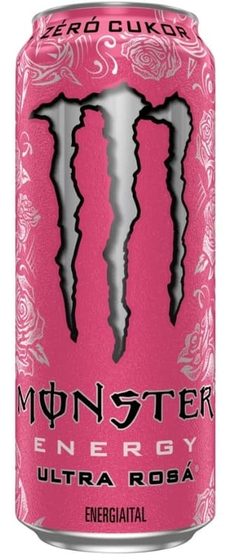 Monster Energy Ultra Rosá carbonated drink with caffeine and sweeteners