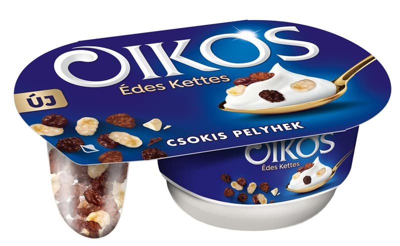 Danone Oikos Édes kettes élőflórás édesített joghurt csokis pelyhekkel