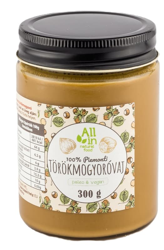 All in Natural Food 100% piemonti törökmogyoróvaj