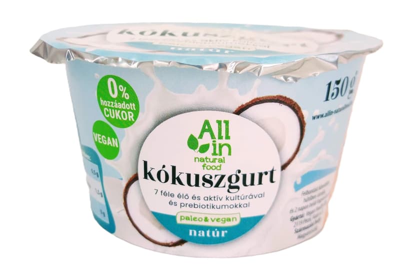 All in Natural Food Plain Coconut Yoghurt