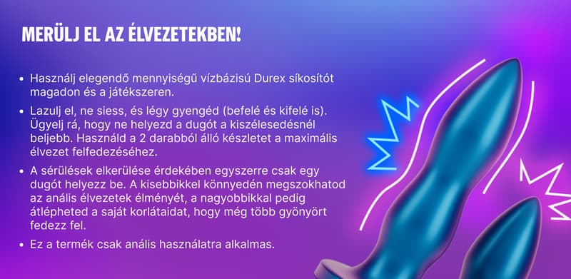 Durex Análdugó készlet