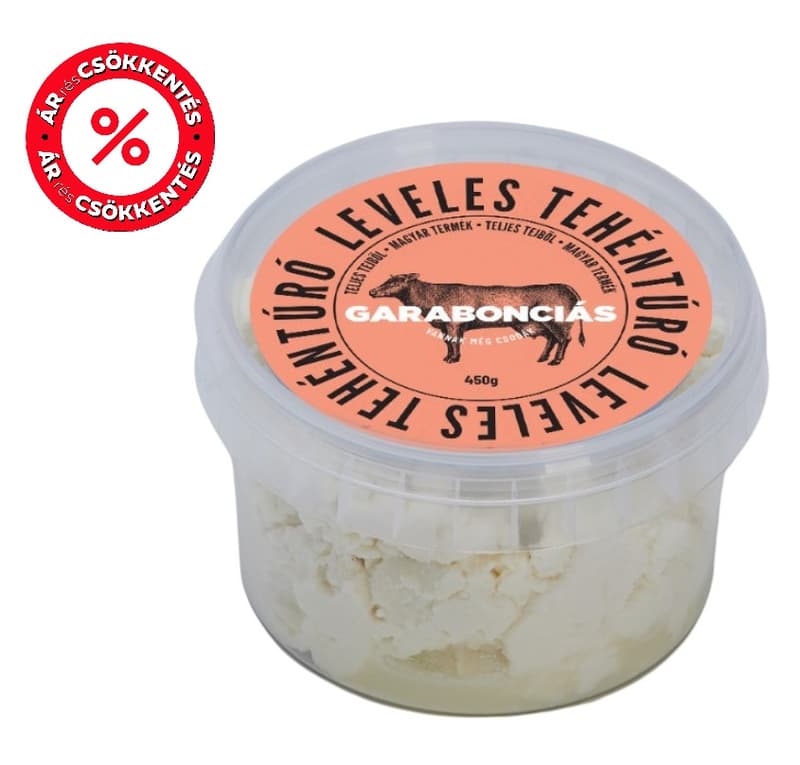 Garabonciás natúr, leveles tehéntúró