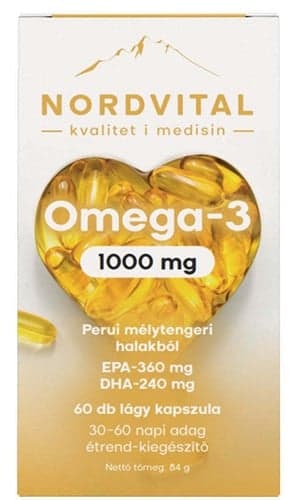 Nordvital Omega-3 Fish Oil 60 pcs