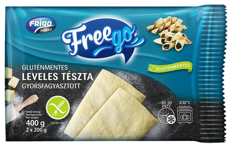 Freego Gluten-free puff pastry, quick frozen