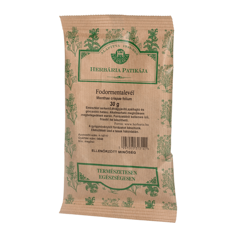 HERBÁRIA fodormentalevél tasakos tea 30g
