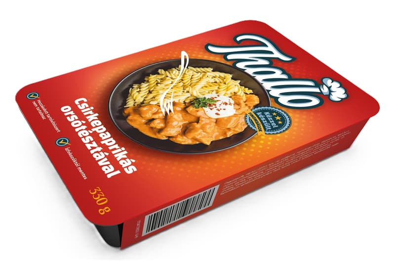 Thallo Chicken Paprikash with Pasta