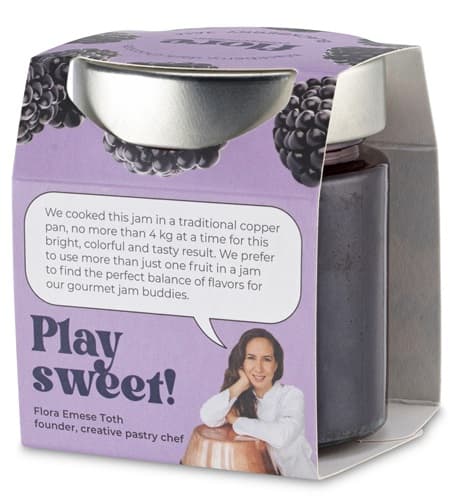 Flore Confectionery blackberry jam with dark chocolate