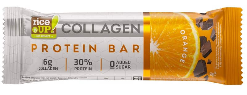 Rice up Collagen Protein Bar Orange Flavor No Added Sugar