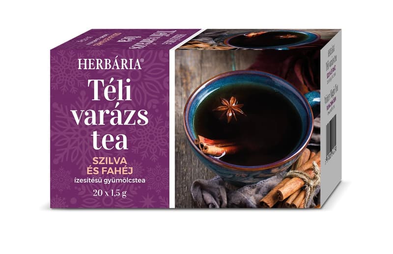 Herbária Winter Magic Tea - Plum-cinnamon flavored fruit tea, in tea bags