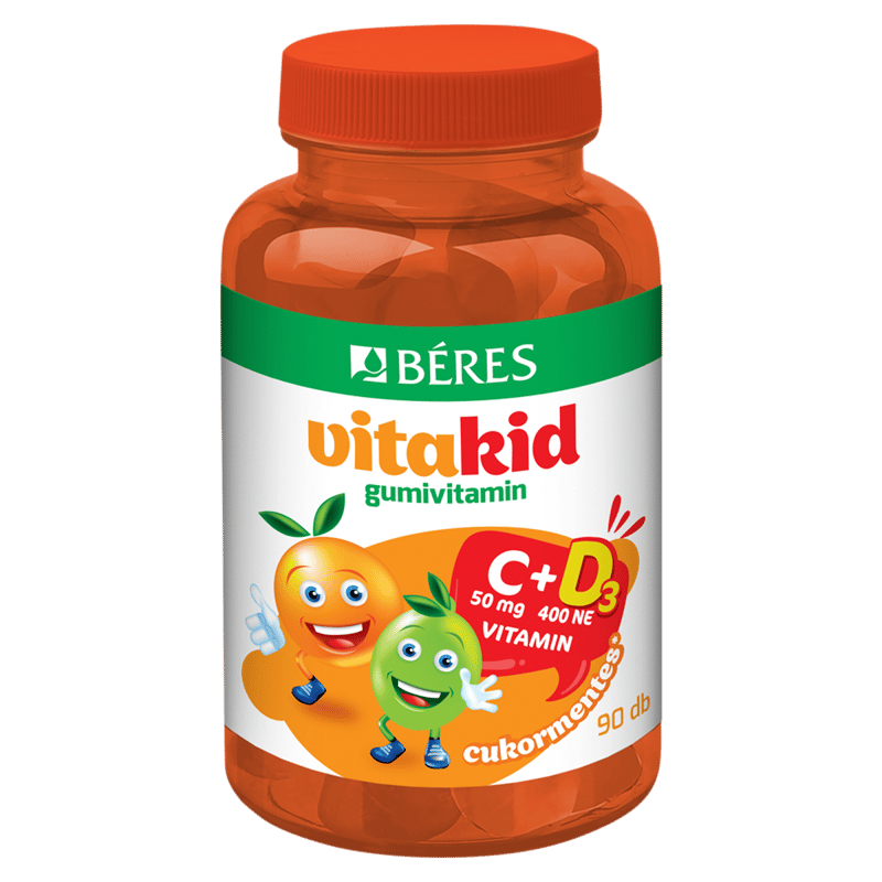 Béres Vitakid C+D3 gummy vitamin gummy tablets 90 pcs