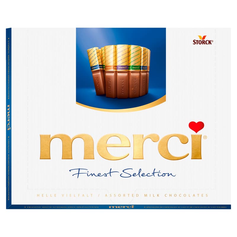 Merci Finest Selection 4 milk chocolate specialties