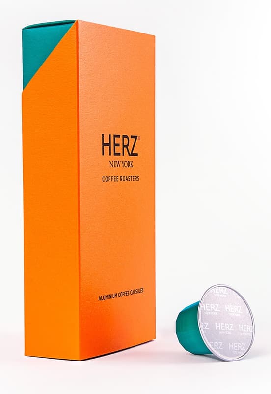 HERZ New York Coffee Roasters Brazil Nespresso compatible aluminum coffee capsule