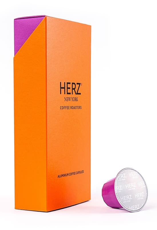 HERZ New York Coffee Roasters Ethiopia Nespresso compatible aluminum coffee capsule