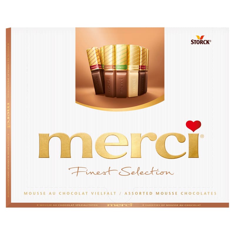 Merci Finest Selection 4 chocolate cream chocolate specialty