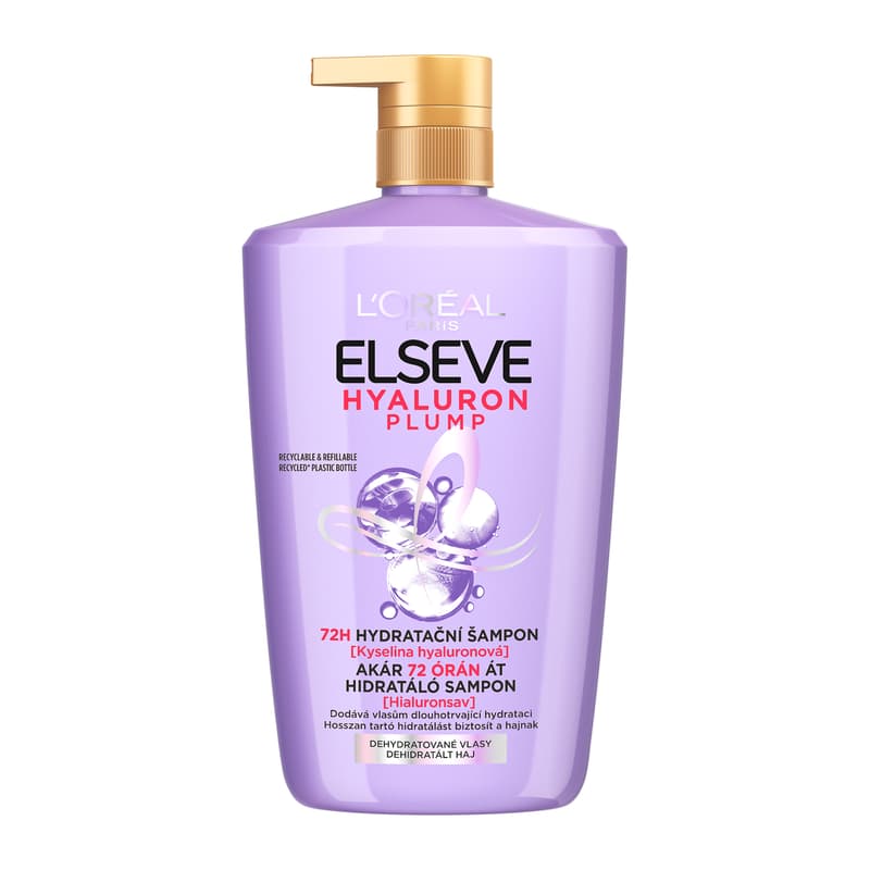 L´Oréal Paris Elseve Hyaluron Plump up to 72 hours moisturizing shampoo with hyaluronic acid