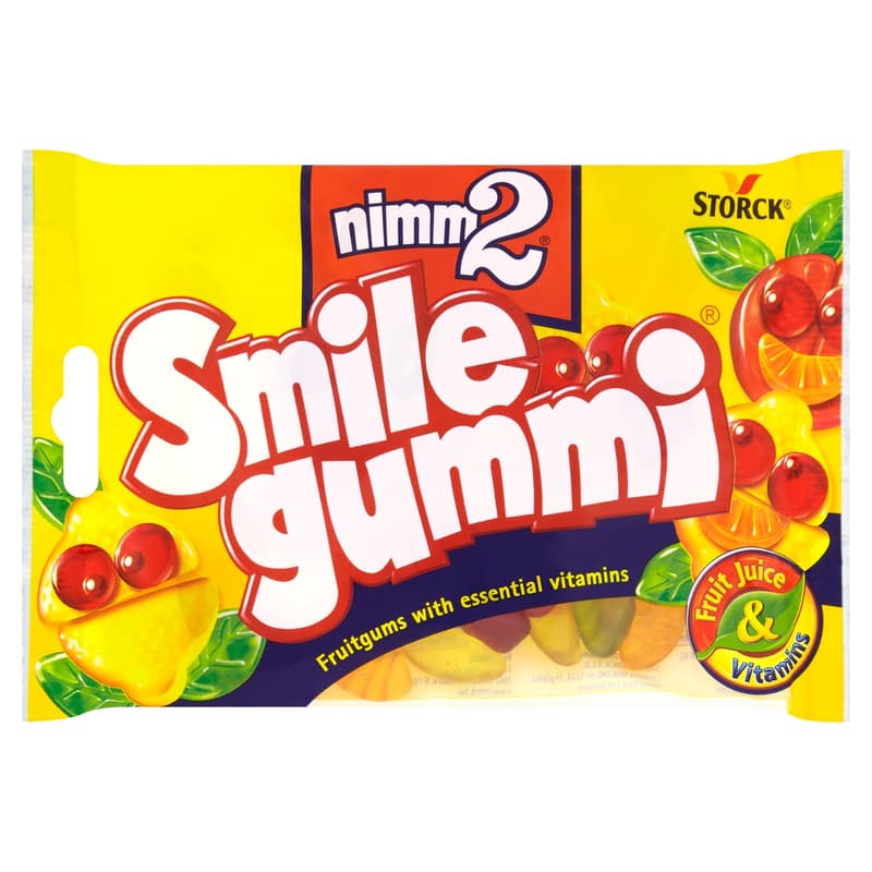 Nimm2 Smilegummi mixed fruit flavored gummy candy with vitamins