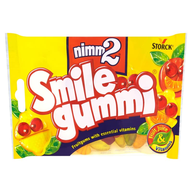 Nimm2 Smilegummi mixed fruit flavored gummy candy with vitamins