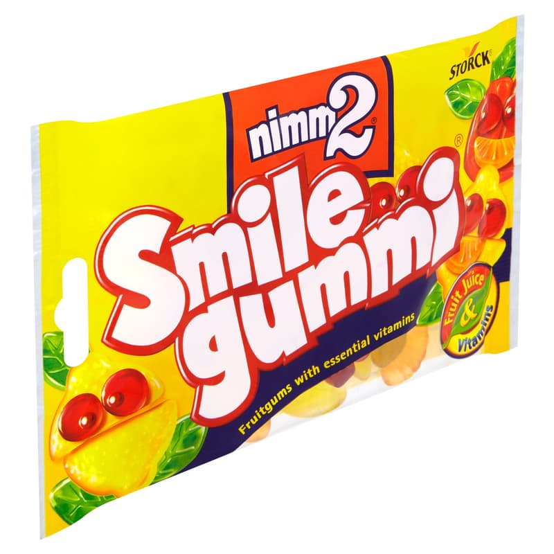 Nimm2 Smilegummi mixed fruit flavored gummy candy with vitamins