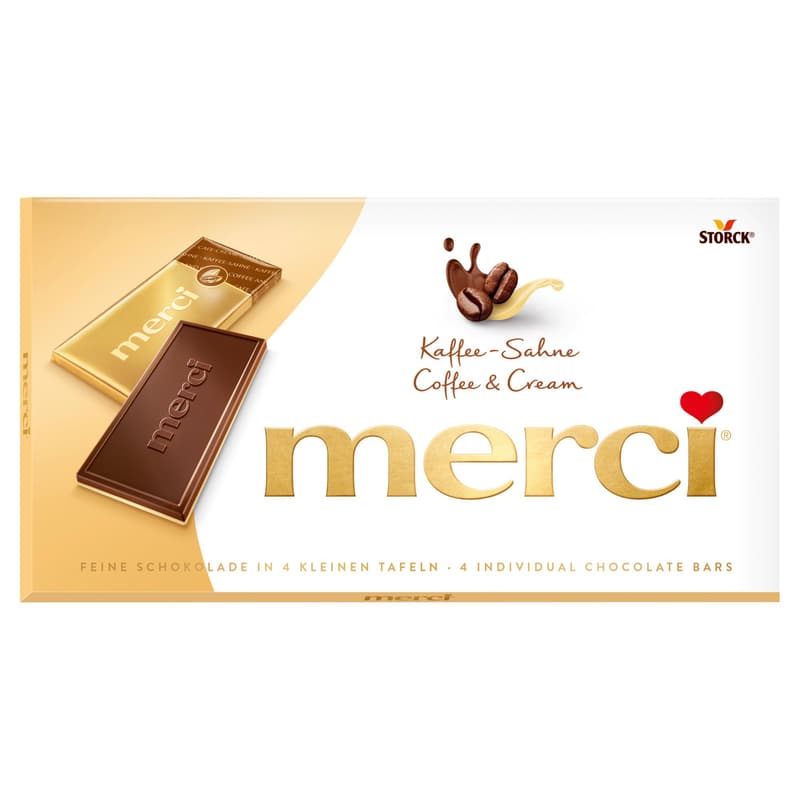 Merci kávés-tejszínes táblás csokoládé