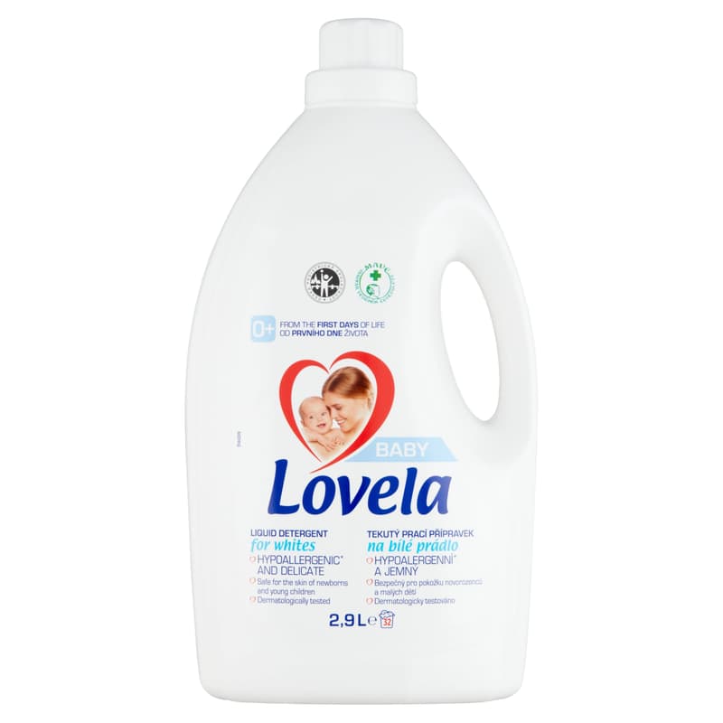 Lovela Baby Hypoallergenic Washing Liquid for white clothes, 2,9l (32 washings)