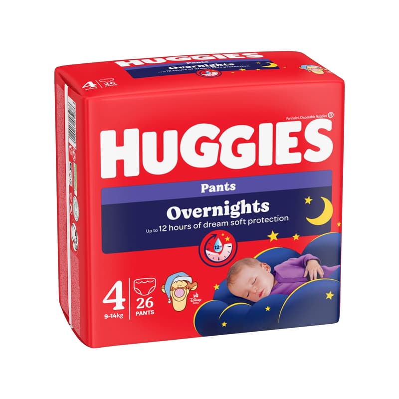 Huggies Pant (4) Overnight Lullaby 26pcs