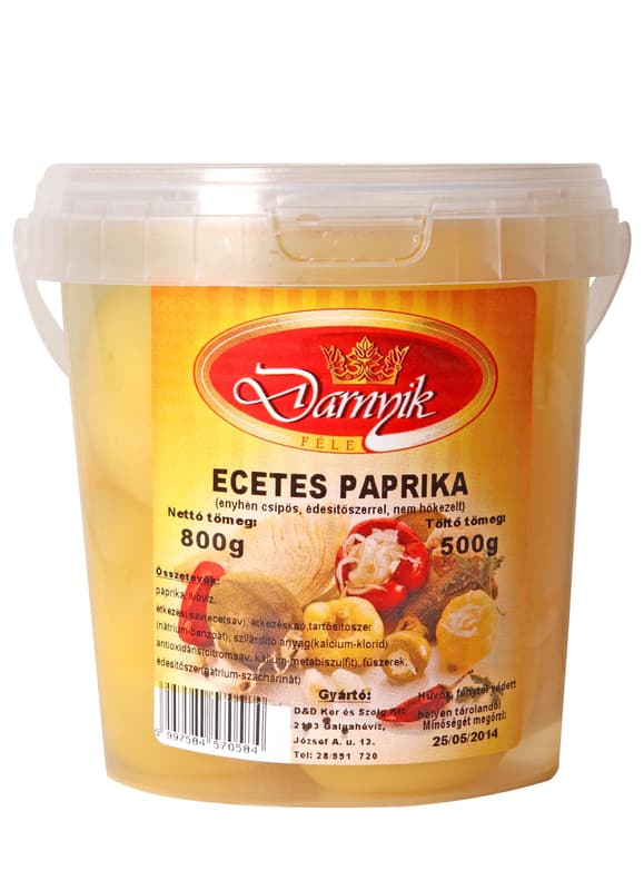 Darnyik pickled apple pepper in a small bucket