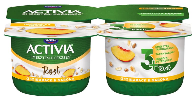 Danone Activia Peach-Musli Yoghurt (4x120g)