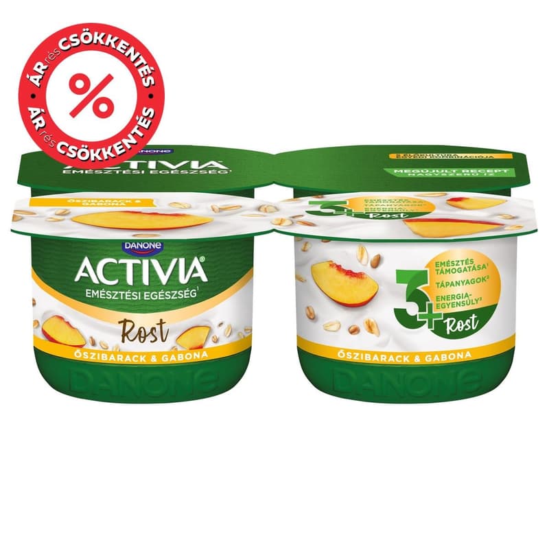 Danone Activia Peach-Musli Yoghurt (4x120g)