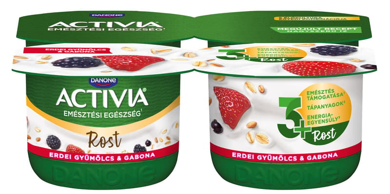 Danone Activia Forest Fruit-Cereal Yoghurt (4x120g)