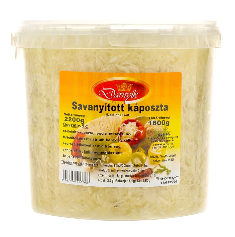 Darnyik sauerkraut with bucket