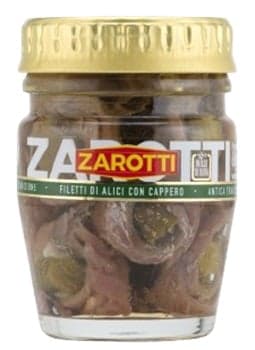 Zarotti Anchovy fillet with capers, in olive oil (60 g)