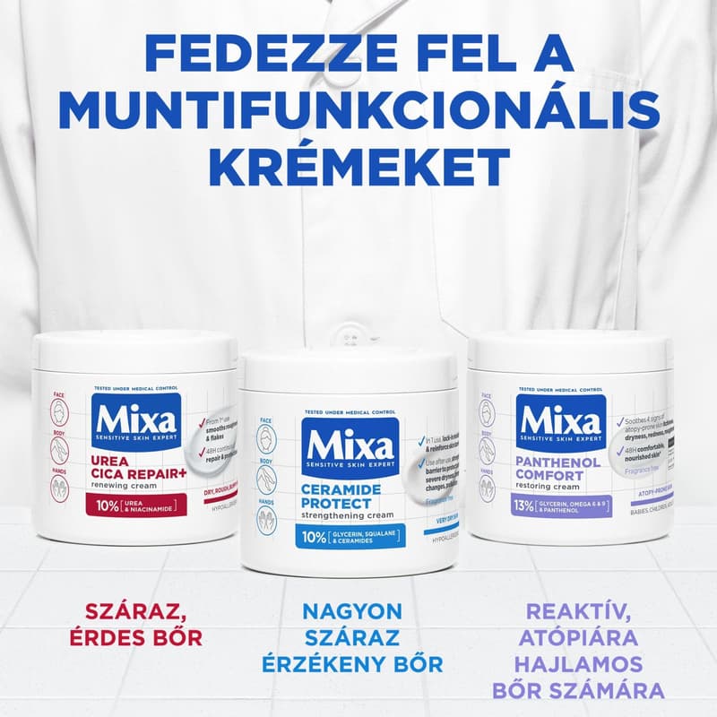 Mixa regeneráló testápoló száraz, durva bőrre